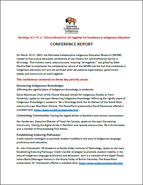 conference report cover page